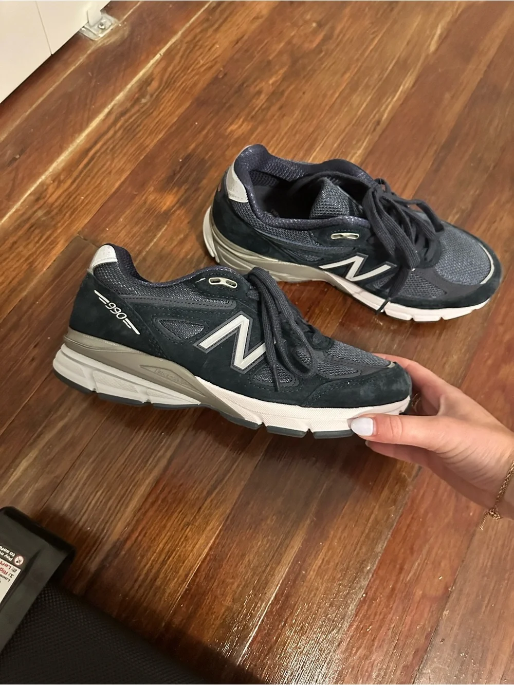 New Balance 990 v 4 navy and grey